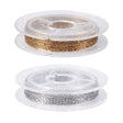 Wasserfeste Papierklammer-Ketten – 18K Vergoldet & Stahl, 5 m pro Farbe (2,2 x 0,7 mm)