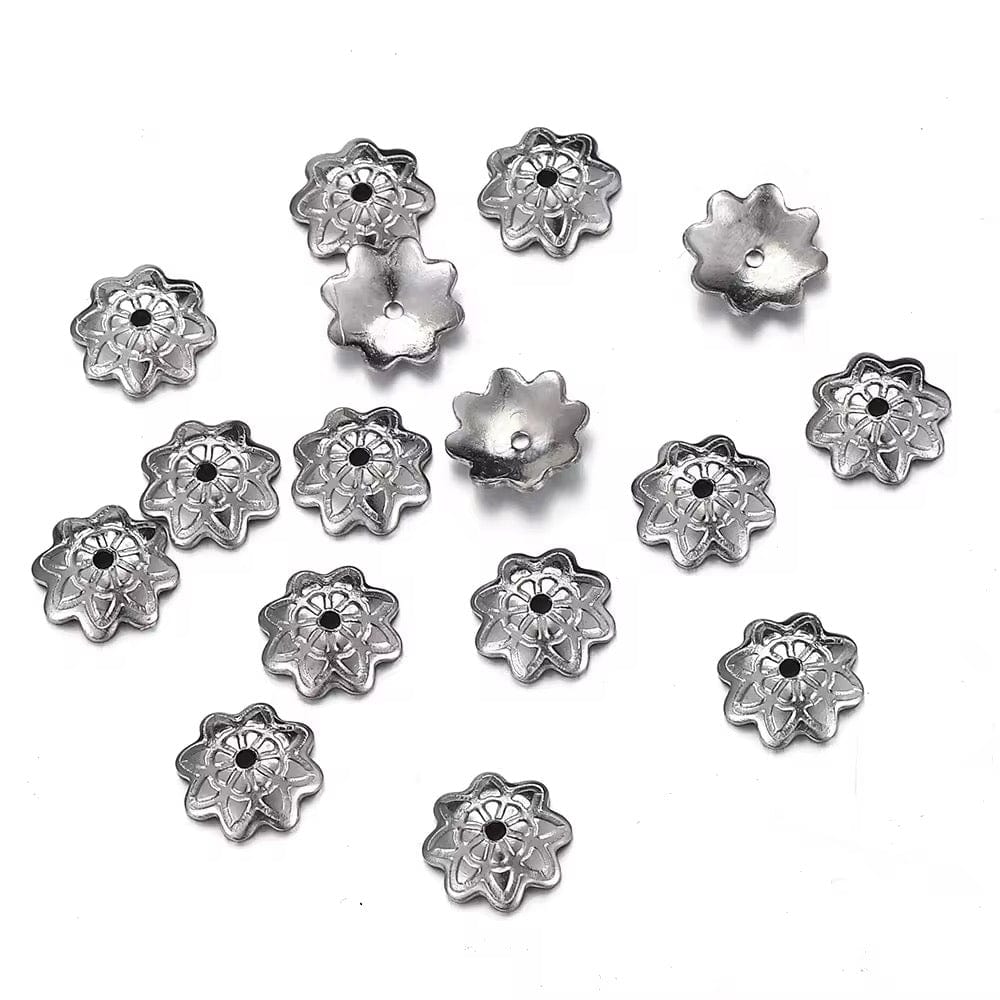 Vandfaste Perlehatte - Stål, 7mm (20 stk.) - Uniq Perler - 6386723