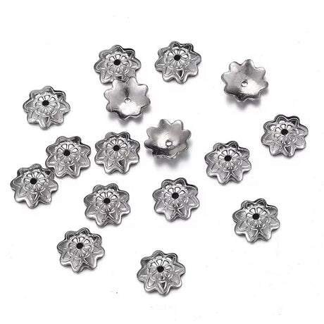 Vandfaste Perlehatte - Stål, 7mm (20 stk.) - Uniq Perler - 6386723