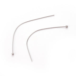 Waterproof Head Pins with Round Head – Steel (39~41x0.5mm) 20 pcs - Uniq Perler - 