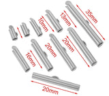 Vandfaste Slide Ends - Stål (6x5,5mm), 4 stk. - Uniq Perler - 895511