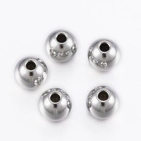 Vattentåliga Stål Pärlor (4,5x5mm) 6 st - Uniq Perler - 
