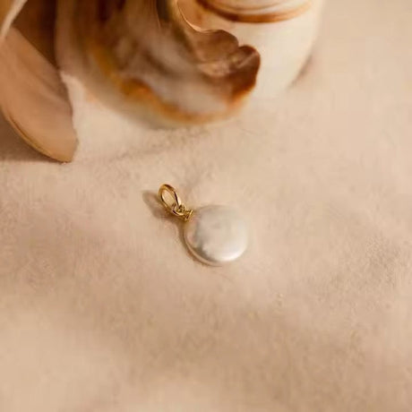 Vandfaste Vedhæng - 18K Forgyldt Stål - Uniq Perler - 521269