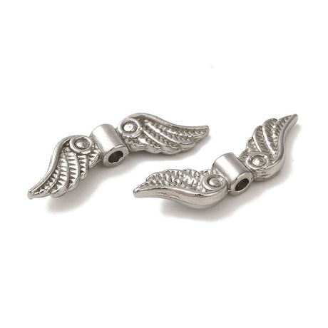 Vandfaste Vinger Mellemled – Stål (21.5x6x3mm) 6 stk - Uniq Perler - 