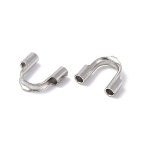 Water-resistant Wire protectors – Steel (4.5–6.7x1.4mm), 10 pcs. - Uniq Perler - 111812