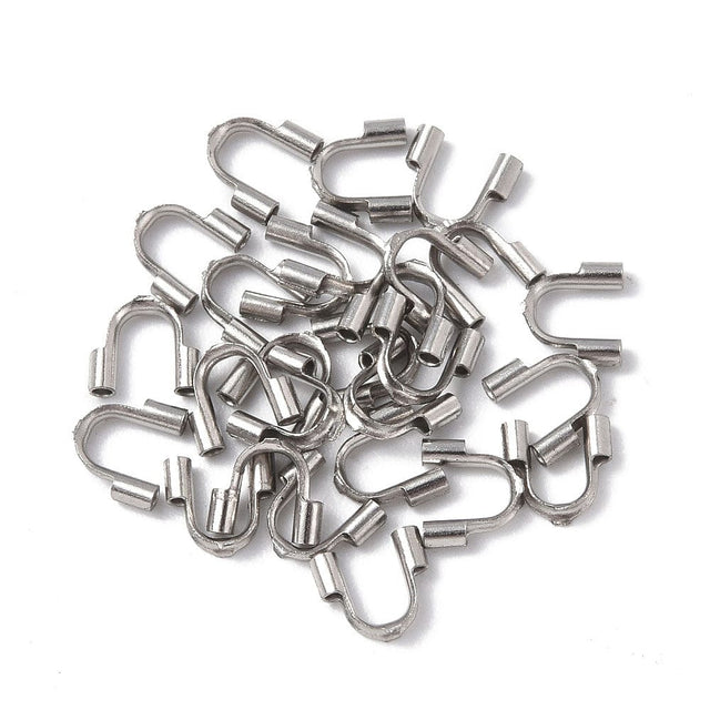 Vandfaste Wirebeskyttere – Stål (4,5–6,7x1,4mm), 4 stk. - Uniq Perler - 112076