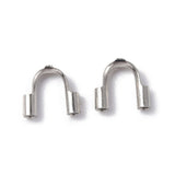 Vandfaste Wirebeskyttere – Stål (4,5–6,7x1,4mm), 4 stk. - Uniq Perler - 112076