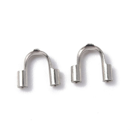 Vandfaste Wirebeskyttere – Stål (4,5–6,7x1,4mm), 4 stk. - Uniq Perler - 112076