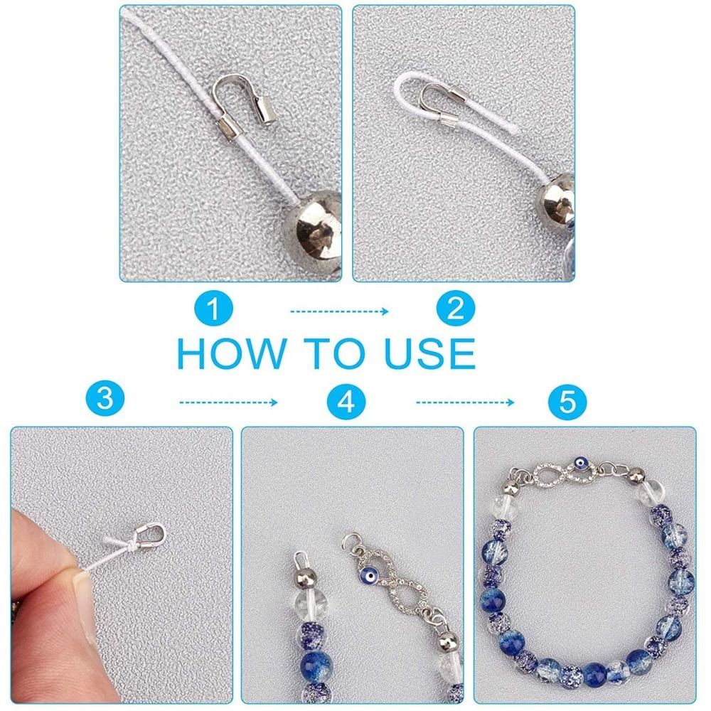 Vandfaste Wirebeskyttere – Stål (4x7x1,5mm), 10 stk. - Uniq Perler - 112346