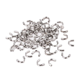 Water-resistant Wire protectors – Steel (4x7x1.5mm), 10 pcs. - Uniq Perler - 112346