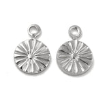 Vedhæng Med Mønster, Stål, 9,5x6,5mm, 10 Stk - Uniq Perler - 0000014715