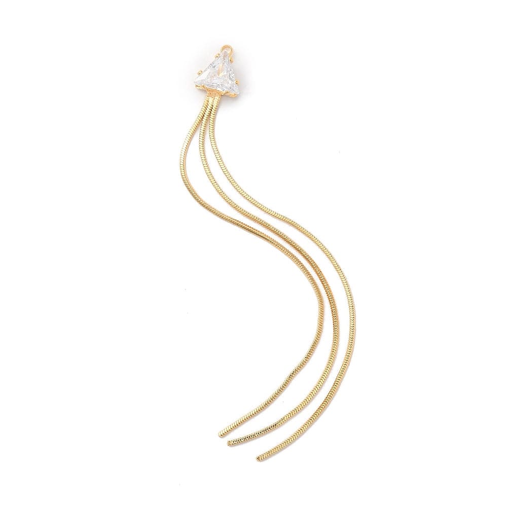 Vedhæng Med Zirkonia Og 3 "Haler" - Uniq Perler - 0001489292