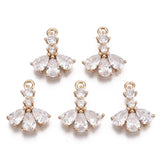 Vedhæng med zirkonia sten, Str. 16x13 mm - Uniq Perler - 112245