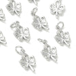 Vedhæng – Platinbelagt Messing (11,5x7,5x1,5mm) 4 stk. - Uniq Perler - 120544