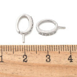 Vedhæng Til Anboret Perle Med Klare Zirkonia Sten - Langtidsholdbar (14mm) - Uniq Perler - 120233