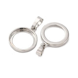 Vedhæng Til Cabochon – Langtidsholdbar Platin Farvet (18x21mm) - Uniq Perler - 115085