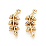 Anhänger Wasserdicht vergoldet Stahl – (15x6 mm) 2 Stk. - Uniq Perler - 