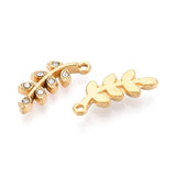 Anhänger Wasserdicht vergoldet Stahl – (15x6 mm) 2 Stk. - Uniq Perler - 