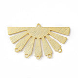 Vifte Vedhæng, Forgyldt Messing, med 5 øjne, 2 stk. - Uniq Perler - 112812, 845678