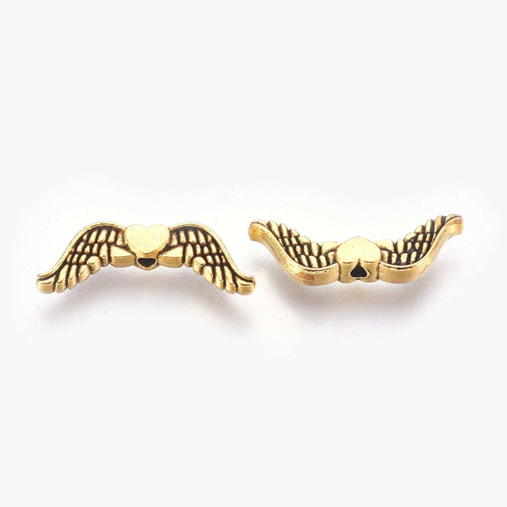 Vinger – Antik Forgyldt (20x7mm), 20 Stk. - Uniq Perler - 113722