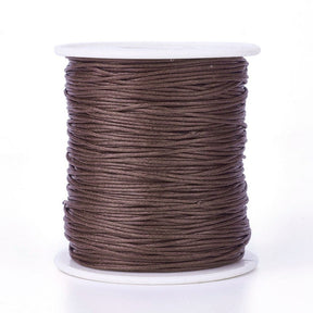 Vokset Bomuldssnor – Brun (1mm), 100m - Uniq Perler - 116212