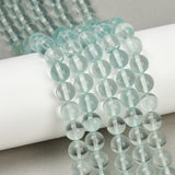 Watermelon Glasperler – Runde Aquamarine (8mm) - Uniq Perler - 