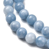 White Jade – Blå, Rund (8,5mm) - Uniq Perler - 115908