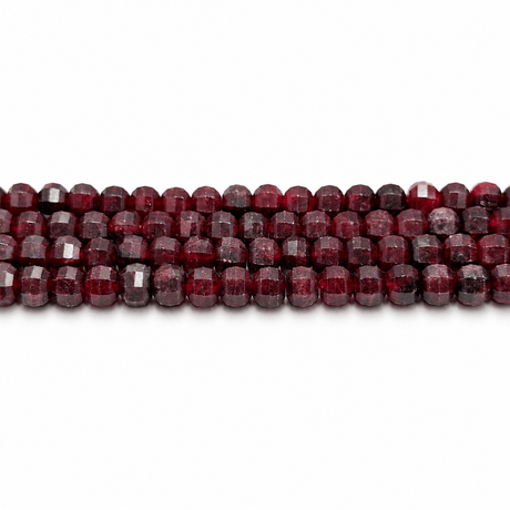 White Jade Perler – Bordeaux, Facetterede, Græskarform (9,5~10x7~8mm) - Uniq Perler - 125877