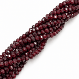 White Jade Perler – Bordeaux, Facetterede, Græskarform (9,5~10x7~8mm) - Uniq Perler - 125877