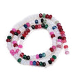 White Jade Perler – Farve Mix, Facetteret Rondel (4x3mm) - Uniq Perler - 121106