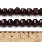 White Jade Perler – Kokosbrun, Facetterede, Græskarform (9,5~10x7~8mm) - Uniq Perler - 125877