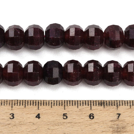 White Jade Perler – Kokosbrun, Facetterede, Græskarform (9,5~10x7~8mm) - Uniq Perler - 125877