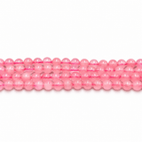 White Jade Perler – Rosa, Runde (8mm) - Uniq Perler - 126118