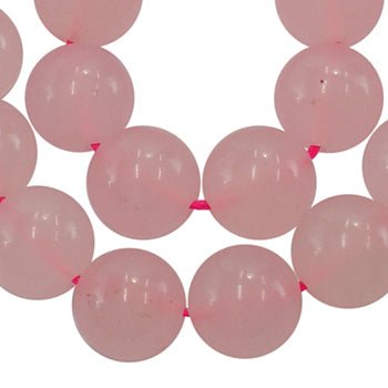 White Jade Perler – Rosa, Runde (8mm) - Uniq Perler - 126118