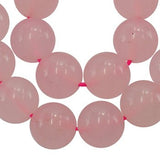 White Jade Perler – Rosa, Runde (8mm) - Uniq Perler - 126118