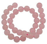 White Jade Perler – Rosa, Runde (8mm) - Uniq Perler - 126118