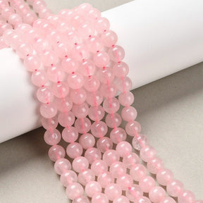 White Jade Perler – Rosa, Runde (8mm) - Uniq Perler - 126118