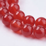 White Jade Perler – Rund, Rød (8mm) - Uniq Perler - 