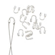 Wirebeskyttere – Forsølvet (4x5mm), 20 stk. - Uniq Perler - 112345