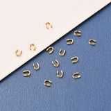 Wirebeskyttere – Langtidsholdbar 18K Forgyldt (4,5x5x1mm) 10 stk. - Uniq Perler - 124215
