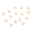 Wirebeskyttere – Langtidsholdbar 18K Forgyldt (4,5x5x1mm) 10 stk. - Uniq Perler - 124215