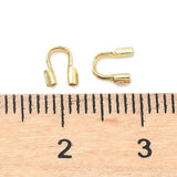 Wirebeskyttere – Langtidsholdbar 18K Forgyldt Messing (5x4x1,5mm) 10 stk. - Uniq Perler - 124216