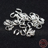 Wirebeskyttere – Sterling Sølv 925 (4,5x4x1mm), 10 stk. - Uniq Perler - 334270