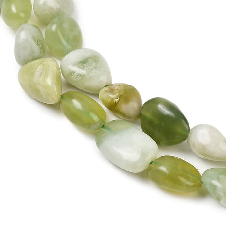 Xiuyan Jade Nuggets – Tumble (10–14mm) - Uniq Perler - 117567
