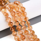 Yellow Kvarts - Facetteret runde (7 - 8mm) - Uniq Perler - 115760