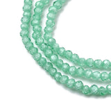 Zirkonia Perler – Facetterede, Runde, Turkis (2mm) - Uniq Perler - 