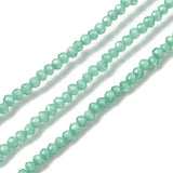 Zirkonia Perler – Facetterede, Runde, Turkis (2mm) - Uniq Perler - 