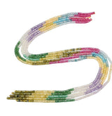 Zirkonia Perler – Farve Mix, Facetterede Rondel (3,5x2,5mm) - Uniq Perler - 124275