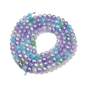 Zirconia Beads – Color Mix, Faceted (3mm) - Uniq Perler - 113080