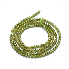 Zirkonia Perlen – Grün, facettiert (2x2mm) - Uniq Perler - 0000010371